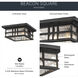 Beacon Square 2 Light 12 inch Textured Black Outdoor Flush